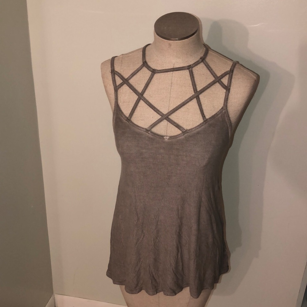 Distressed look shirt